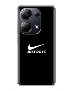Чехол для Xiaomi POCO M6 Pro с картинкой «Минимализм от Nike»