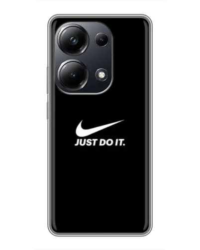 Чехол для Xiaomi POCO M6 Pro с картинкой «Минимализм от Nike»