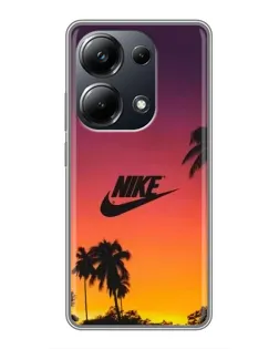 Чехол для Xiaomi POCO M6 Pro с картинкой «Nike на закате солнца»