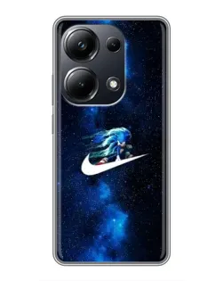 Чехол для Xiaomi POCO M6 Pro с картинкой «Звездный путь Nike»