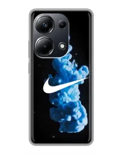 Чехол для Xiaomi POCO M6 Pro с картинкой «Nike и синий дым»