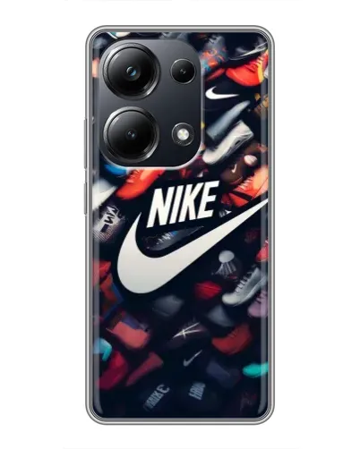 Чехол для Xiaomi POCO M6 Pro с картинкой «Коллекция кроссовок Nike»