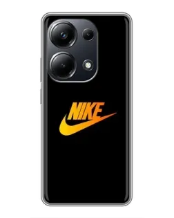 Чехол для Xiaomi POCO M6 Pro с картинкой «Золотой логотип Nike»