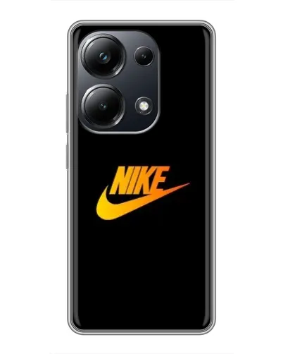 Чехол для Xiaomi POCO M6 Pro с картинкой «Золотой логотип Nike»