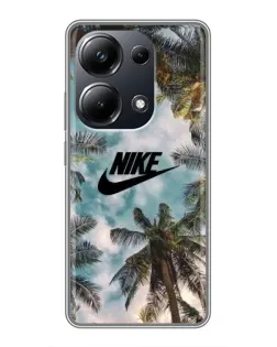 Чехол для Xiaomi POCO M6 Pro с картинкой «Тропический принт Nike» Чехол для Xiaomi POCO M6 Pro с картинкой «Тропический принт Nike»