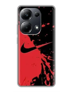 Чехол для Xiaomi POCO M6 Pro с картинкой «Красные брызги Nike» Чехол для Xiaomi POCO M6 Pro с картинкой «Красные брызги Nike»