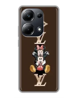 Чехол для Xiaomi POCO M6 Pro с картинкой «LV и Микки Маус»