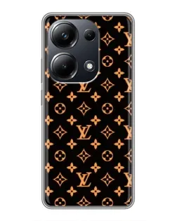 Чехол для Xiaomi POCO M6 Pro с картинкой «Золотая монограмма LV»