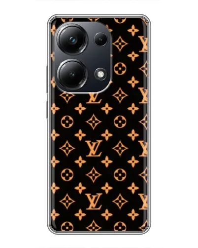 Чехол для Xiaomi POCO M6 Pro с картинкой «Золотая монограмма LV» Чехол для Xiaomi POCO M6 Pro с картинкой «Золотая монограмма LV»