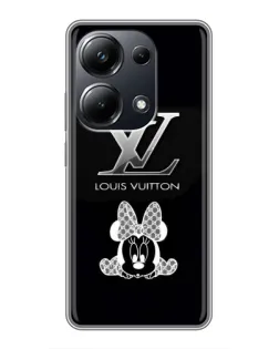 Чехол для Xiaomi POCO M6 Pro с картинкой «LV и Минни Маус»