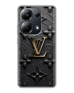 Чехол для Xiaomi POCO M6 Pro с картинкой «Кожаная текстура LV»