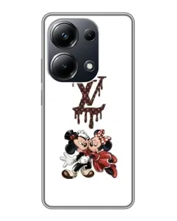 Чехол для Xiaomi POCO M6 Pro с картинкой «LV и Микки Маус»