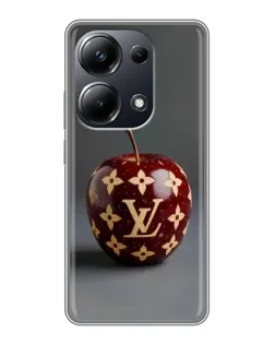 Чехол для Xiaomi POCO M6 Pro с картинкой «Красное яблоко LV»