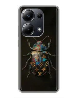 Чехол для Xiaomi POCO M6 Pro с картинкой «LV — мраморный принт»