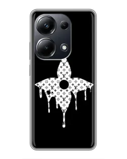 Чехол для Xiaomi POCO M6 Pro с картинкой «Цветочная монограмма»