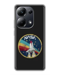 Чехол для Xiaomi POCO M6 Pro с картинкой «NASA — эмблема миссии»