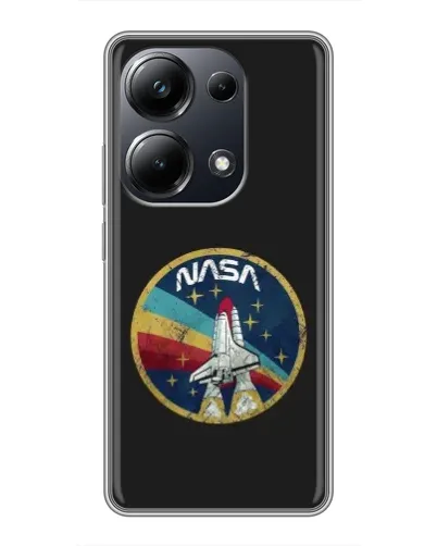 Чехол для Xiaomi POCO M6 Pro с картинкой «NASA — эмблема миссии»