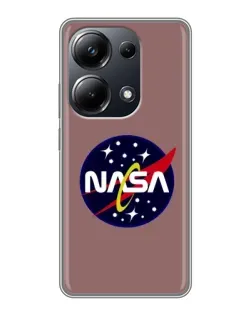 Чехол для Xiaomi POCO M6 Pro с картинкой «NASA — ретро космос»