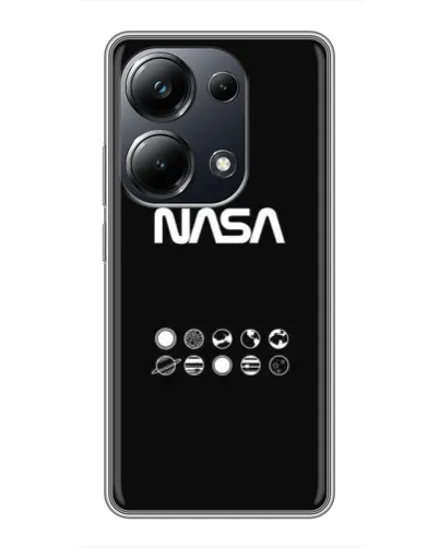 Чехол для Xiaomi POCO M6 Pro с картинкой «NASA — технический принт»