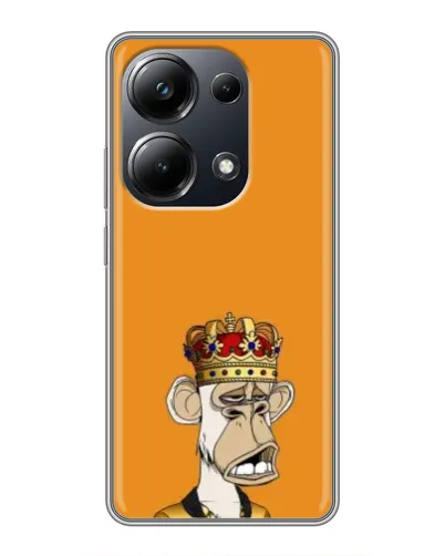 Чехол для Xiaomi POCO M6 Pro с картинкой «Золотая обезьяна Bored Ape» Чехол для Xiaomi POCO M6 Pro с картинкой «Золотая обезьяна Bored Ape»