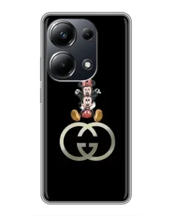 Чехол для Xiaomi POCO M6 Pro с картинкой «Минни Маус на лого» Чехол для Xiaomi POCO M6 Pro с картинкой «Минни Маус на лого»