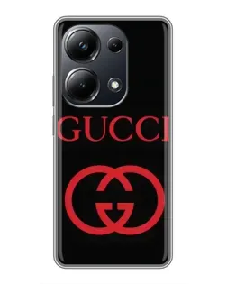 Чехол для Xiaomi POCO M6 Pro с картинкой «Gucci — красный логотип» Чехол для Xiaomi POCO M6 Pro с картинкой «Gucci — красный логотип»