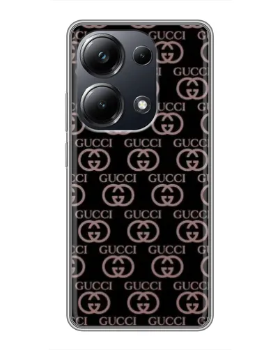 Чехол для Xiaomi POCO M6 Pro с картинкой «Классическая монограмма Gucci»