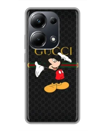 Чехол для Xiaomi POCO M6 Pro с картинкой «Микки Маус Gucci»