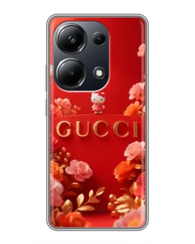 Чехол для Xiaomi POCO M6 Pro с картинкой «Gucci — золотой сад»
