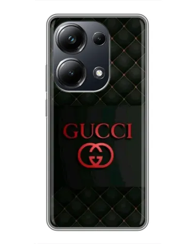 Чехол для Xiaomi POCO M6 Pro с картинкой «Gucci — стеганый черный»