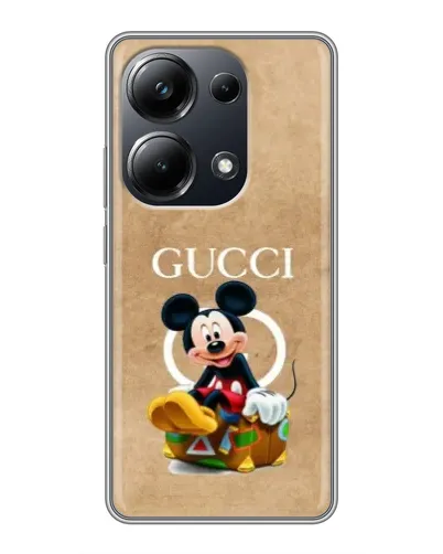 Чехол для Xiaomi POCO M6 Pro с картинкой «Микки Маус Gucci — крафт»