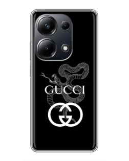 Чехол для Xiaomi POCO M6 Pro с картинкой «Gucci — серебряная змея» Чехол для Xiaomi POCO M6 Pro с картинкой «Gucci — серебряная змея»