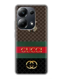 Чехол для Xiaomi POCO M6 Pro с картинкой «Gucci — брендированный десерт» Чехол для Xiaomi POCO M6 Pro с картинкой «Gucci — брендированный десерт»