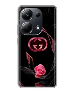 Чехол для Xiaomi POCO M6 Pro с картинкой «Gucci — неоновая роза» Чехол для Xiaomi POCO M6 Pro с картинкой «Gucci — неоновая роза»