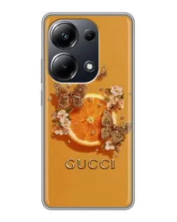 Чехол для Xiaomi POCO M6 Pro с картинкой «Gucci — золотые бабочки» Чехол для Xiaomi POCO M6 Pro с картинкой «Gucci — золотые бабочки»