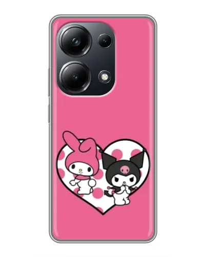 Чехол для Xiaomi POCO M6 Pro с картинкой «Kuromi и My Melody» Чехол для Xiaomi POCO M6 Pro с картинкой «Kuromi и My Melody»