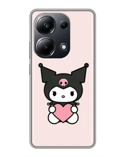 Чехол для Xiaomi POCO M6 Pro с картинкой «Kuromi и сердце» Чехол для Xiaomi POCO M6 Pro с картинкой «Kuromi и сердце»