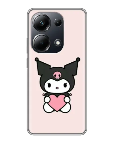 Чехол для Xiaomi POCO M6 Pro с картинкой «Kuromi и сердце» Чехол для Xiaomi POCO M6 Pro с картинкой «Kuromi и сердце»