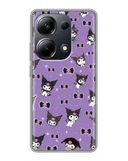 Чехол для Xiaomi POCO M6 Pro с картинкой «Kuromi — паттерн» Чехол для Xiaomi POCO M6 Pro с картинкой «Kuromi — паттерн»