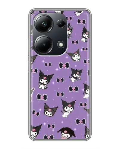 Чехол для Xiaomi POCO M6 Pro с картинкой «Kuromi — паттерн» Чехол для Xiaomi POCO M6 Pro с картинкой «Kuromi — паттерн»