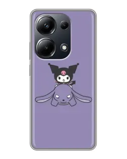 Чехол для Xiaomi POCO M6 Pro с картинкой «Kuromi на лиловом фоне» Чехол для Xiaomi POCO M6 Pro с картинкой «Kuromi на лиловом фоне»