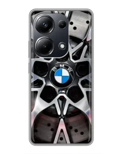 Чехол для Xiaomi POCO M6 Pro с картинкой «BMW — деталь диска»