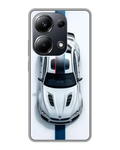 Чехол для Xiaomi POCO M6 Pro с картинкой «Вид сверху — BMW M» Чехол для Xiaomi POCO M6 Pro с картинкой «Вид сверху — BMW M»