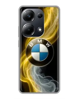 Чехол для Xiaomi POCO M6 Pro с картинкой «Золотистый дым BMW» Чехол для Xiaomi POCO M6 Pro с картинкой «Золотистый дым BMW»