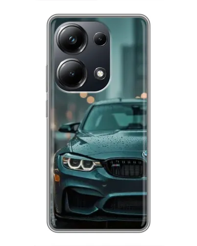 Чехол для Xiaomi POCO M6 Pro с картинкой «BMW в огнях города» Чехол для Xiaomi POCO M6 Pro с картинкой «BMW в огнях города»