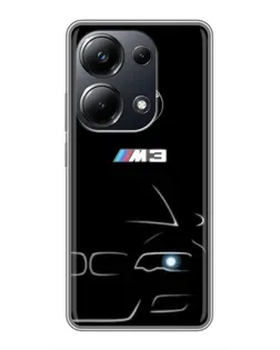 Чехол для Xiaomi POCO M6 Pro с картинкой «Минималистичный принт BMW M3» Чехол для Xiaomi POCO M6 Pro с картинкой «Минималистичный принт BMW M3»