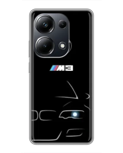 Чехол для Xiaomi POCO M6 Pro с картинкой «Минималистичный принт BMW M3» Чехол для Xiaomi POCO M6 Pro с картинкой «Минималистичный принт BMW M3»