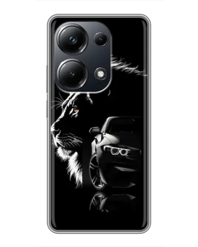 Чехол для Xiaomi POCO M6 Pro с картинкой «BMW и лев» Чехол для Xiaomi POCO M6 Pro с картинкой «BMW и лев»