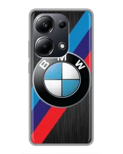 Чехол для Xiaomi POCO M6 Pro с картинкой «BMW M-stripes стиль» Чехол для Xiaomi POCO M6 Pro с картинкой «BMW M-stripes стиль»