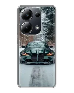 Чехол для Xiaomi POCO M6 Pro с картинкой «BMW в зимнем лесу» Чехол для Xiaomi POCO M6 Pro с картинкой «BMW в зимнем лесу»